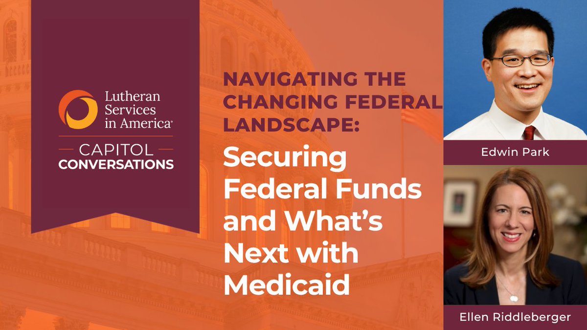 LutheranSvcs's tweet image. Haven't registered for our 7/17 Capitol Conversations webinar? There's still time! We will be joined by Georgetown’s Edwin Park + McAllister & Quinn's Ellen Riddleberger who will share insights on navigating the changing federal landscape. Sign up today!
us02web.zoom.us/meeting/regist…