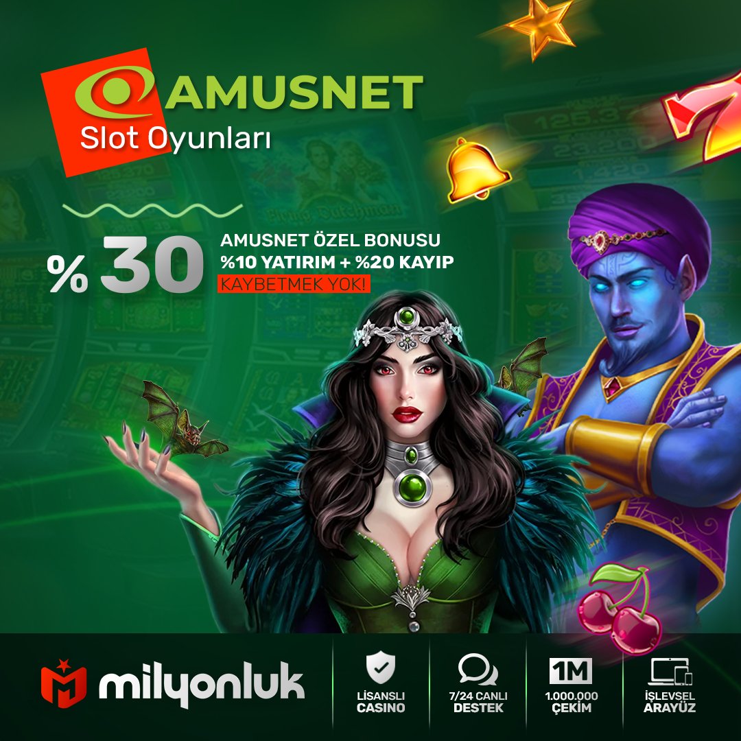 🟩 AMUSNET %30 ÇEVRİMSİZ BONUS FIRSATI!

💚 Amusnet severelere özel hem %10 yatırım hem %20 kayıp bonusu!

Çevrimsiz yatırım bonusu ile oyuna bir adım önde başla, eğer kaybedersen ikinci bir şansın olsun!

⚡️ milyonluk.link