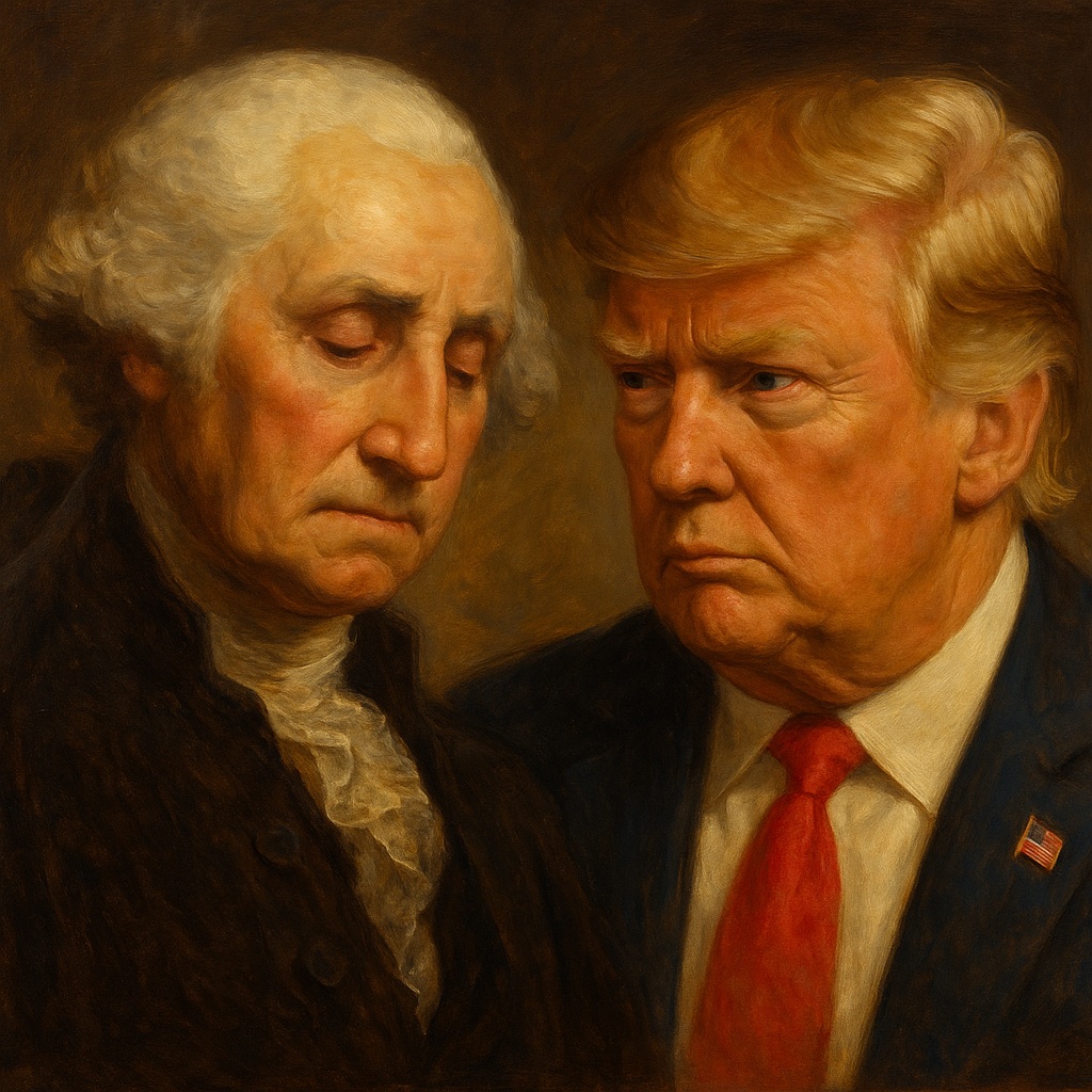 Statesmen1776's tweet photo. George Washington, Benjamin Franklin, John Adams, Thomas Jefferson—they’d all be ashamed of today’s political leaders. Yes, the Founders were flawed, but they weren’t fraudulent. If we want the return of genuine statesmen, we must demand better. https://t.co/G8tDF6SanF