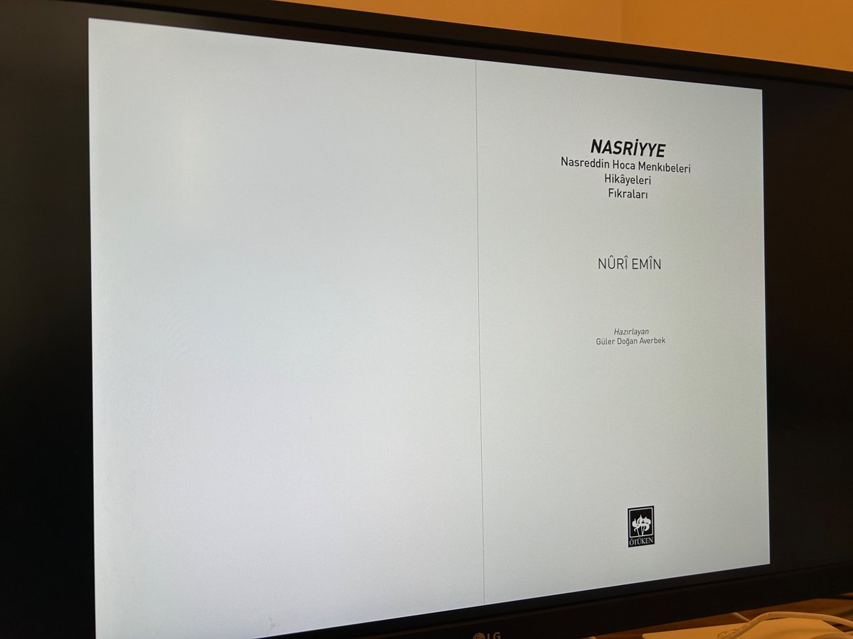 İncelediğim Nasreddin Hoca yazmaları arasında benzerini görmediğim bir surette telif edilmiş olan Nasriyye’yi neşre hazırladım. Kitap mizanpajdan matbaaya doğru minik adımlarla ilerliyor inşallah. Yayının Nasreddin Hoca araştırmalarında güzel bir eşik oluşturacağı kanaatindeyim.