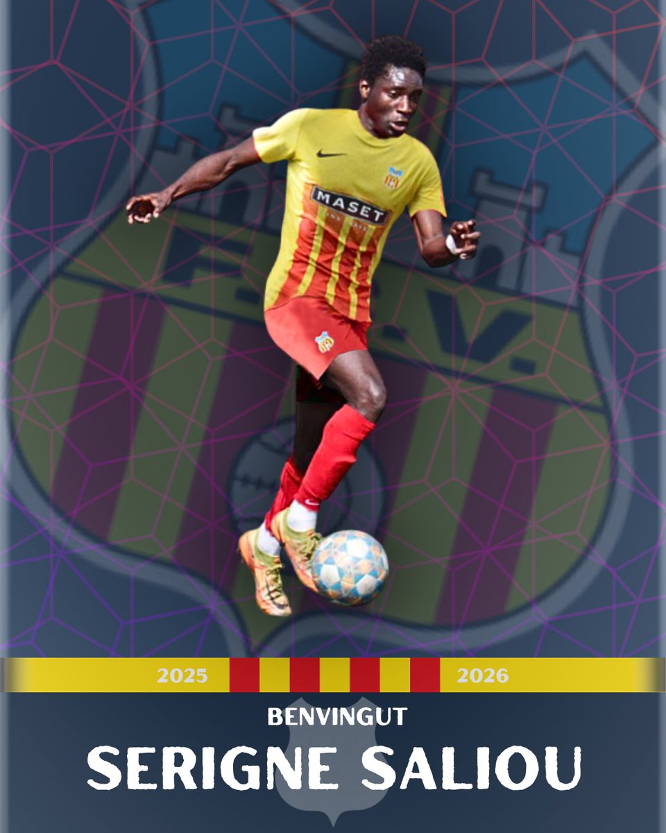 ✅SERIGNE SALIOU, nou jugador del FC VILAFRANCA

🔥S'incorpora al degà un dels noms propis de la Lliga Elit el curs passat, aconseguint l'ascens a 3aRFEF amb el Can Vidalet. 

Habilidós i potent extrem de 24 anys, que farà les delicies del Municipal!!!

#LligaElit #futbolcat