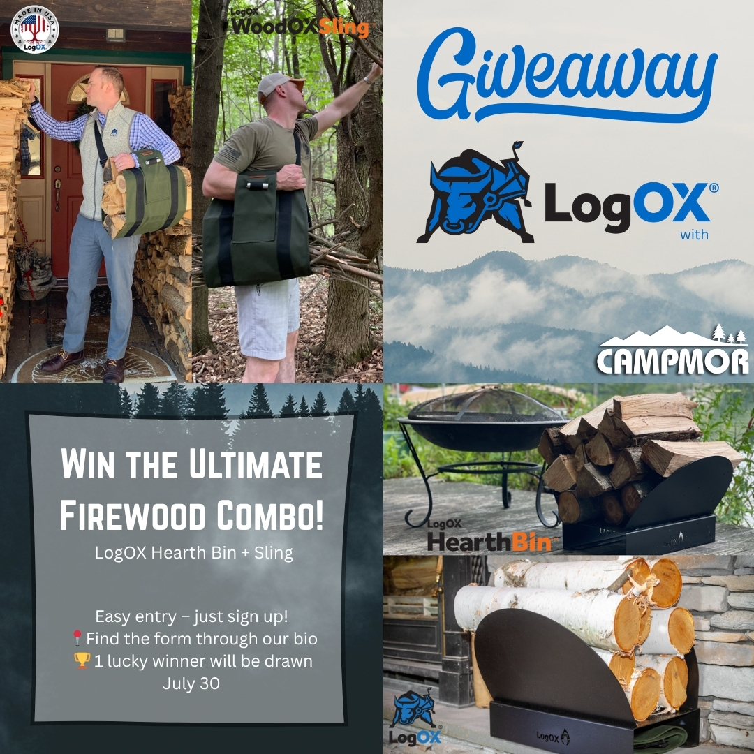 🔥 Win a LogOX Hearth Bin adjustable firewood rack + WoodOX Sling ergonomic firewood carrier! 
Fill out the form to enter—winner picked 7/30!
We’ll NEVER ask for credit card info. Stay safe &amp; good luck! 👇
forms.office.com/r/c76fDxuX5e
#Giveaway #FirewoodTools