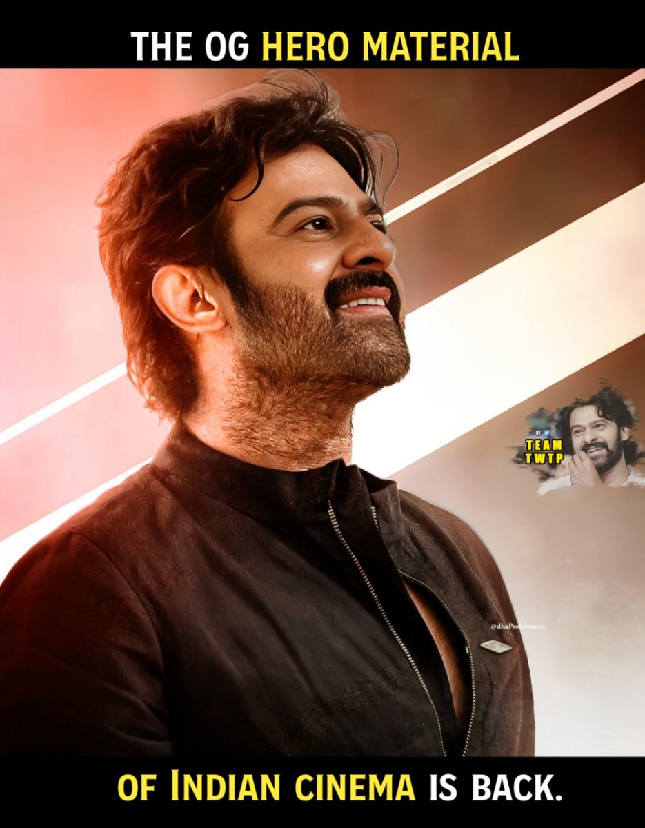TeamTWTPOffi's tweet image. Peak Hero material 😎
#Prabhas