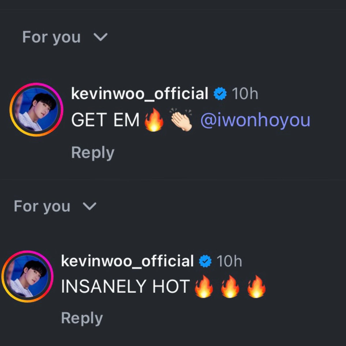 Worldwide WONHO | Fan Account (@worldwide_wonho) on Twitter photo Kevin Woo, the singing voice of Mystery in K-pop Demon Hunters, shows support for WONHO on Instagram
#์ํธ #KPOPDEMONHUNTERS <a href="/official__wonho/">WONHO Official</a> Kevin Woo, the singing voice of Mystery in K-pop Demon Hunters, shows support for WONHO on Instagram
#์ํธ #KPOPDEMONHUNTERS <a href="/official__wonho/">WONHO Official</a>