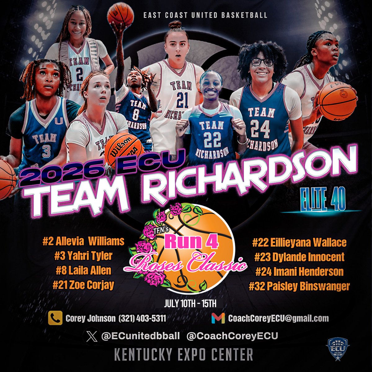 CoachCoreyECU's tweet image. Court 26 @ 122pm, beat me there @TFNsRun4Roses @ECunitedbball