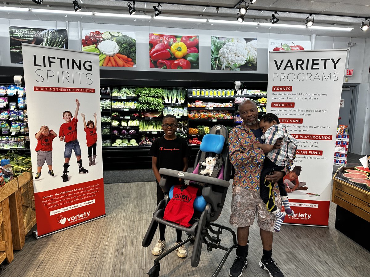 Variety - the Children's Charity of Iowa (@varietyiowa) on Twitter photo Owen and Imma received their new mobility equipment at Fareway in Cedar Rapids!
When you round up your total at any <a href="/Fareway_Stores/">Fareway Stores</a>, this is who you are supporting - children in your own community! Thank you Fareway shoppers for making these life-changing gifts possible! ❤️ Owen and Imma received their new mobility equipment at Fareway in Cedar Rapids!
When you round up your total at any <a href="/Fareway_Stores/">Fareway Stores</a>, this is who you are supporting - children in your own community! Thank you Fareway shoppers for making these life-changing gifts possible! ❤️
