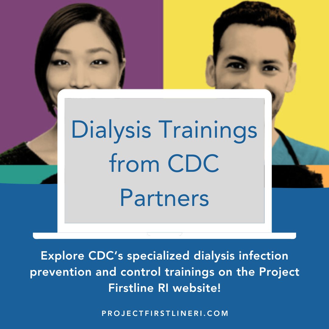 PFL RI is excited to share CDC's dialysis infection control trainings, now accessible on our website!

These free, self-paced trainings are perfect for keeping your IPC skills sharp and your patients safe. 

Explore the modules today: projectfirstlineri.com/training-resou…

<a href="/RIHEALTH/">Rhode Island Department of Health</a>