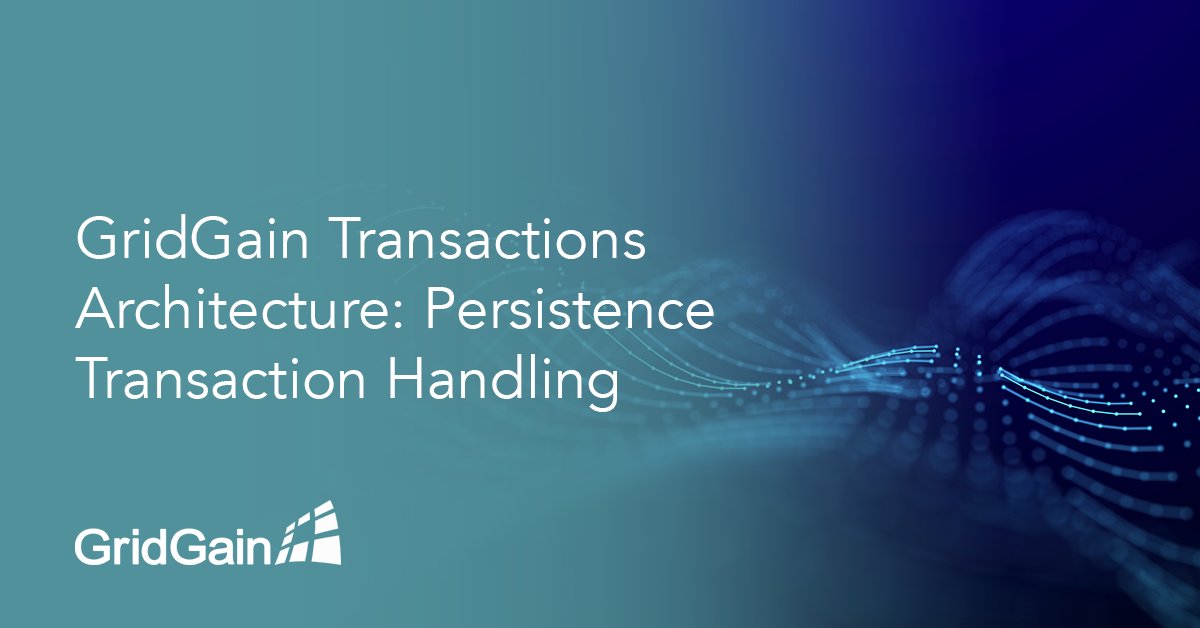 gridgain's tweet image. Check out our new blog post from our Transaction Architecture series on Persistence and Transaction Handling to learn how GridGain can help manage persistent data and perform recovery in the event of node or cluster failure. 

hubs.la/Q03wG-YB0

#TransactionArchitecture