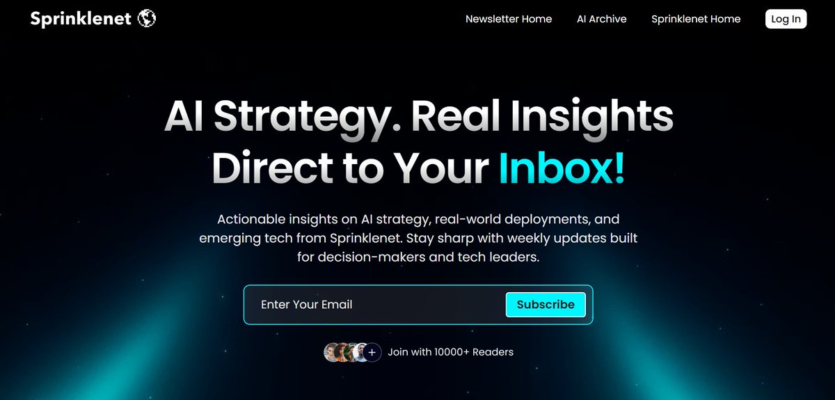 Rifat |Beehiiv Expert π (@ramim_rifat_) on Twitter photo BREAKING NEWSπ’
I just finished designing the <a href="/beehiiv/">beehiiv π</a> Newsletter Website for <a href="/SprinklenetAI/">Sprinklenet AI</a> !! β¨
Huge thanks to <a href="/Jamie_Thompson/">Jamie Thompson</a> for trusting me with this projectπ
Dopped Hero Section Here! More sections posted in the commentsβwould love your thoughts! BREAKING NEWSπ’
I just finished designing the <a href="/beehiiv/">beehiiv π</a> Newsletter Website for <a href="/SprinklenetAI/">Sprinklenet AI</a> !! β¨
Huge thanks to <a href="/Jamie_Thompson/">Jamie Thompson</a> for trusting me with this projectπ
Dopped Hero Section Here! More sections posted in the commentsβwould love your thoughts!