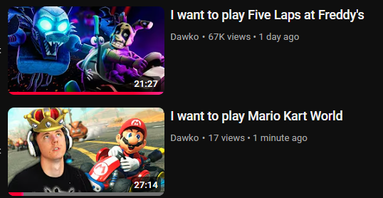 Loving this saga, wonder what he wants to play next!