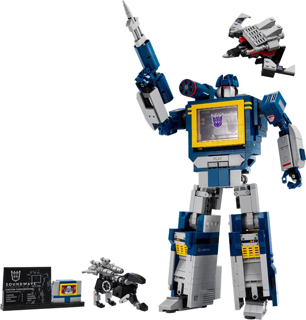 BrickMeisterZ's tweet photo. LEGO just revealed a new buildable Soundwave as an addition to the Transformers sets!

#LEGO #Transformers #LegoNews #Lego2025 #LegoReveal #LegoTransformers #Hasbro #Soundwave https://t.co/0tm1zarbjG