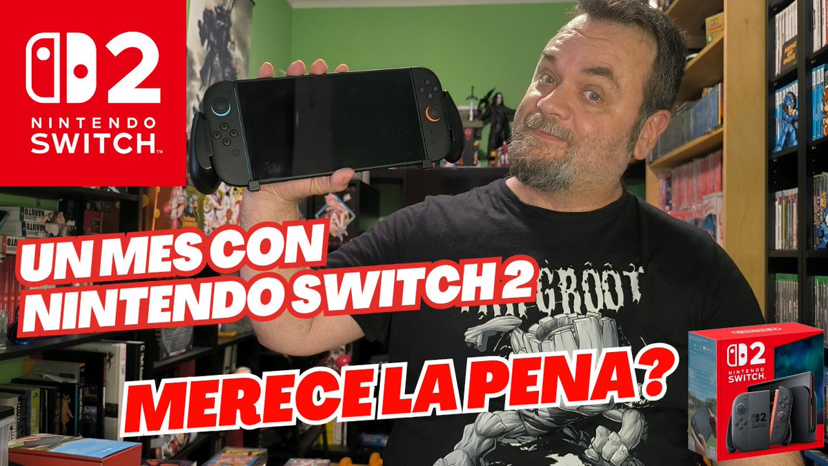 Ha pasado poco más de un mes desde que estrenamos día 1 Nintendo Switch 2, y le hemos estado dando mucha caña a la nueva híbrida de Nintendo, aquí os dejo mis impresiones!

youtu.be/iBGTk1nAemM
