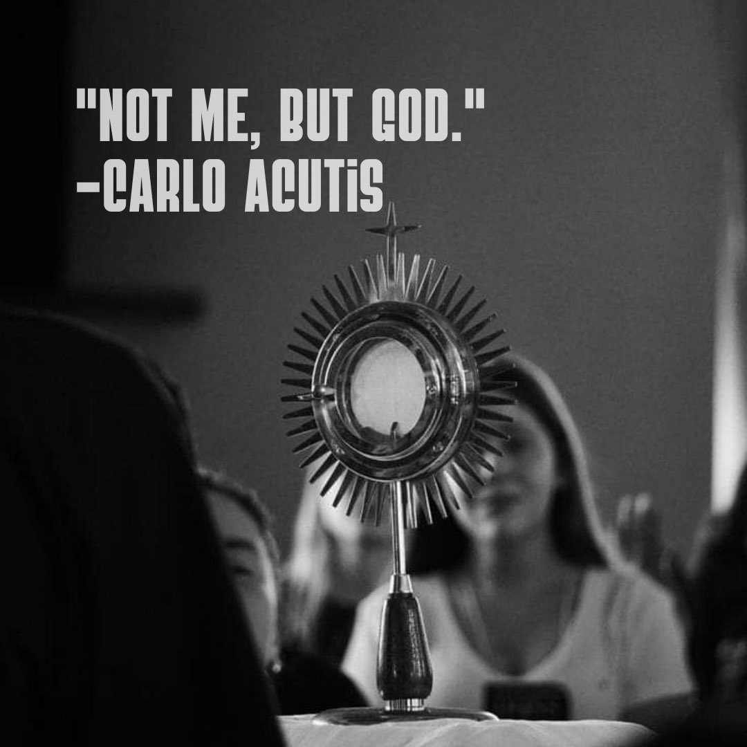 It’s not about my strength, my fame, my plans.
It’s about His will, His love, His cross.
Less ego. More Heaven.
Less me. More Him. 🙏

#NotMeButGod #CarloAcutis #JourneyToRedemption #J2R #LessMeMoreHim #GodFirst