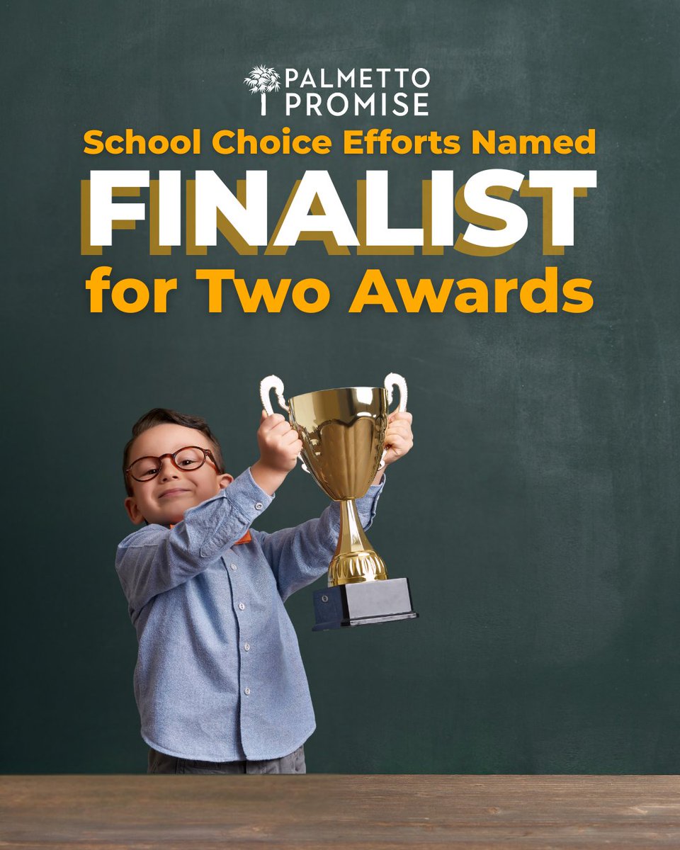 PalmettoPromise's tweet image. We have been named a finalist for two State Policy Network awards due to our diligent work to restore school choice for South Carolina families! Attendees of the State Policy Network’s Annual Meeting can cast votes until 11:59pm tonight. palmettopromise.org/palmetto-promi…