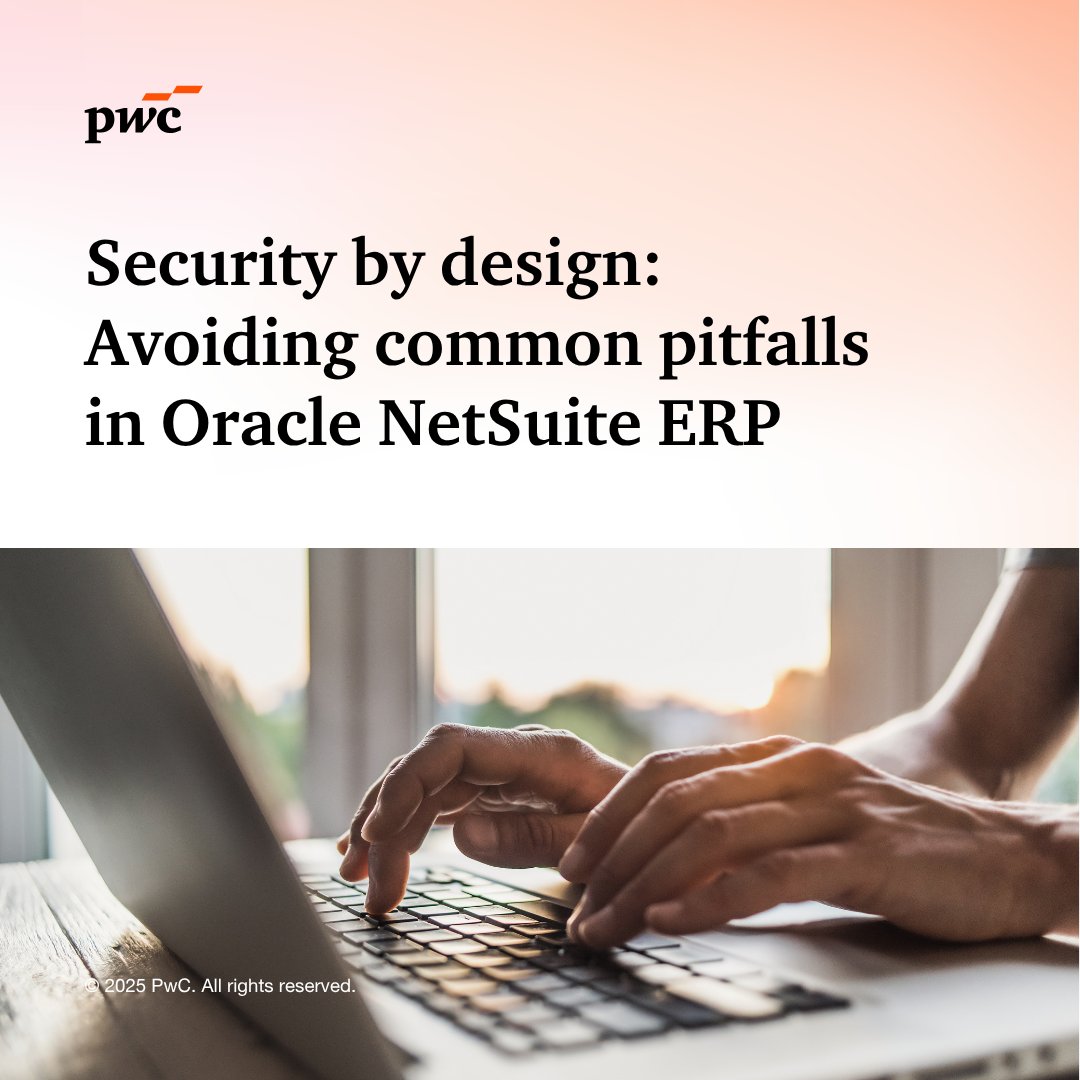 Enhance your NetSuite security! Proactively manage risks with tailored role design &amp; continuous monitoring. Explore further.

pwc.to/44O4Nv4