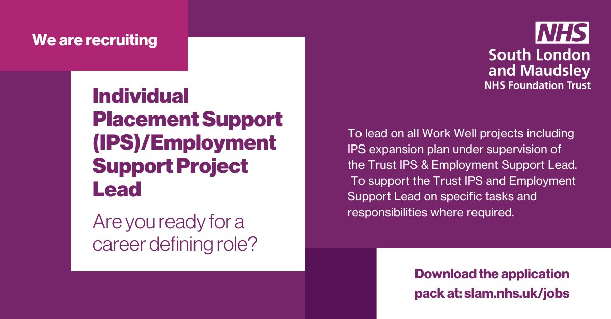 MaudsleyNHS's tweet image. 💜We're highlighting three vital roles that make a real impact across our mental health services.
Find out more:
ow.ly/l2ms50Wm9s4
ow.ly/LyYM50Wm9s6
ow.ly/Bk8950Wm9sg