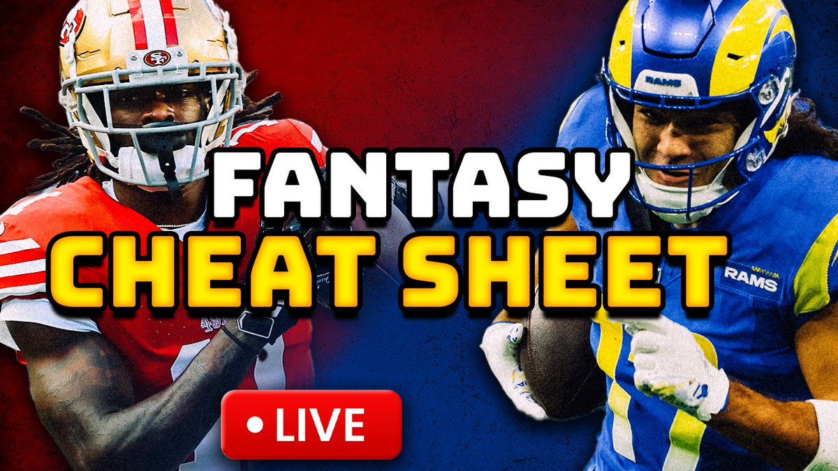 NFL_Podcasts's tweet image. 🚨THE FANTASY CHEAT SHEET IS LIVE🚨
Join @MarcasG @MichaelFFlorio and @RealDealFantasy
LIVE on YouTube as the guys break down undervalued WR corps and ALL of your fantasy questions!
📷youtube.com/live/Y86nTf7Uc…