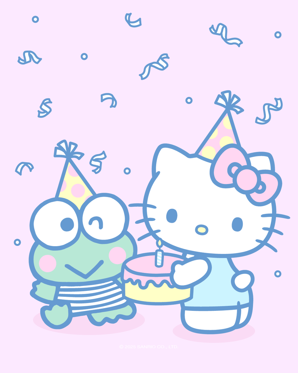 hellokitty's tweet image. Happy birthday to our cheerful friend, Keroppi! ππ