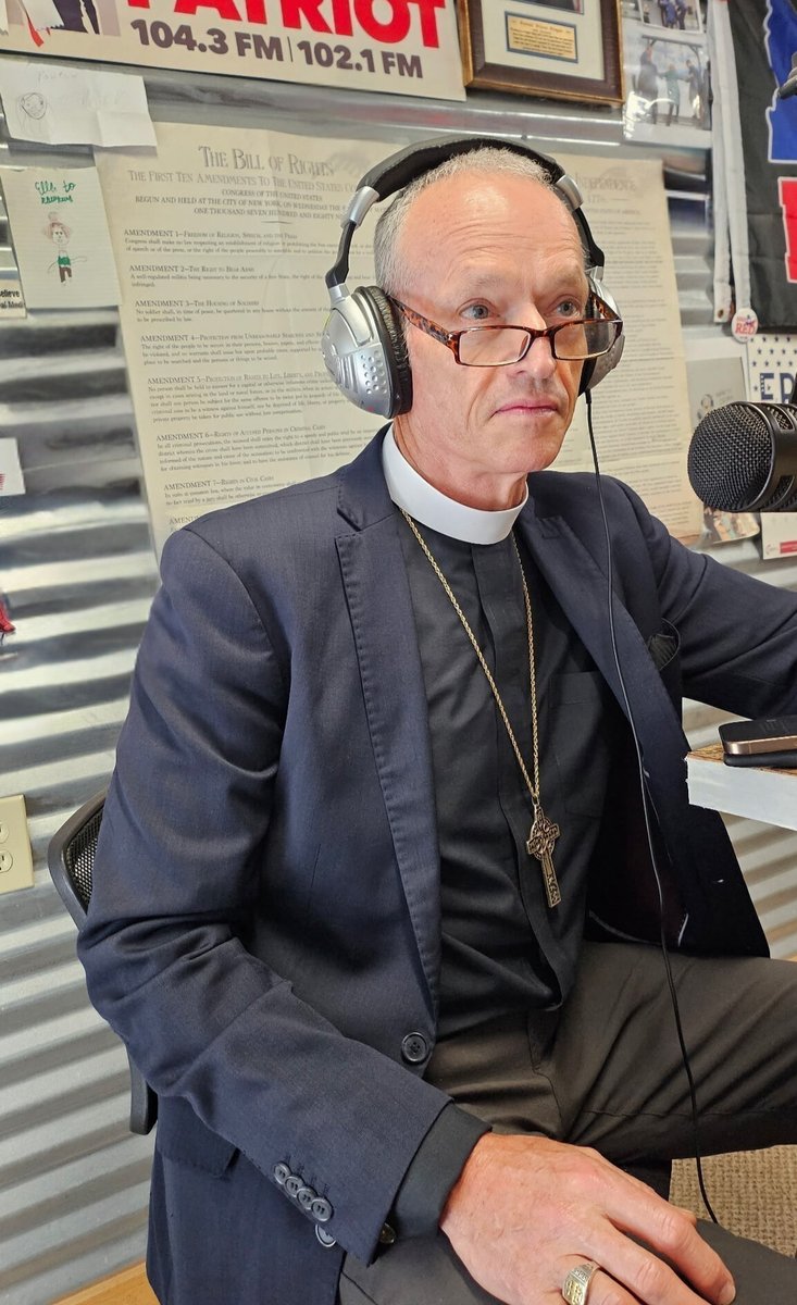 The_ADLW's tweet image. Bishop Julian Dobbs and Bishop-elect Marc Steele were interviewed by a local radio station and offered the hope of Christ: “It’s natural to ask, ‘What now?’ But let me say: This is not the end. There is rebuilding ahead. There is healing ahead. And there is hope ahead.”