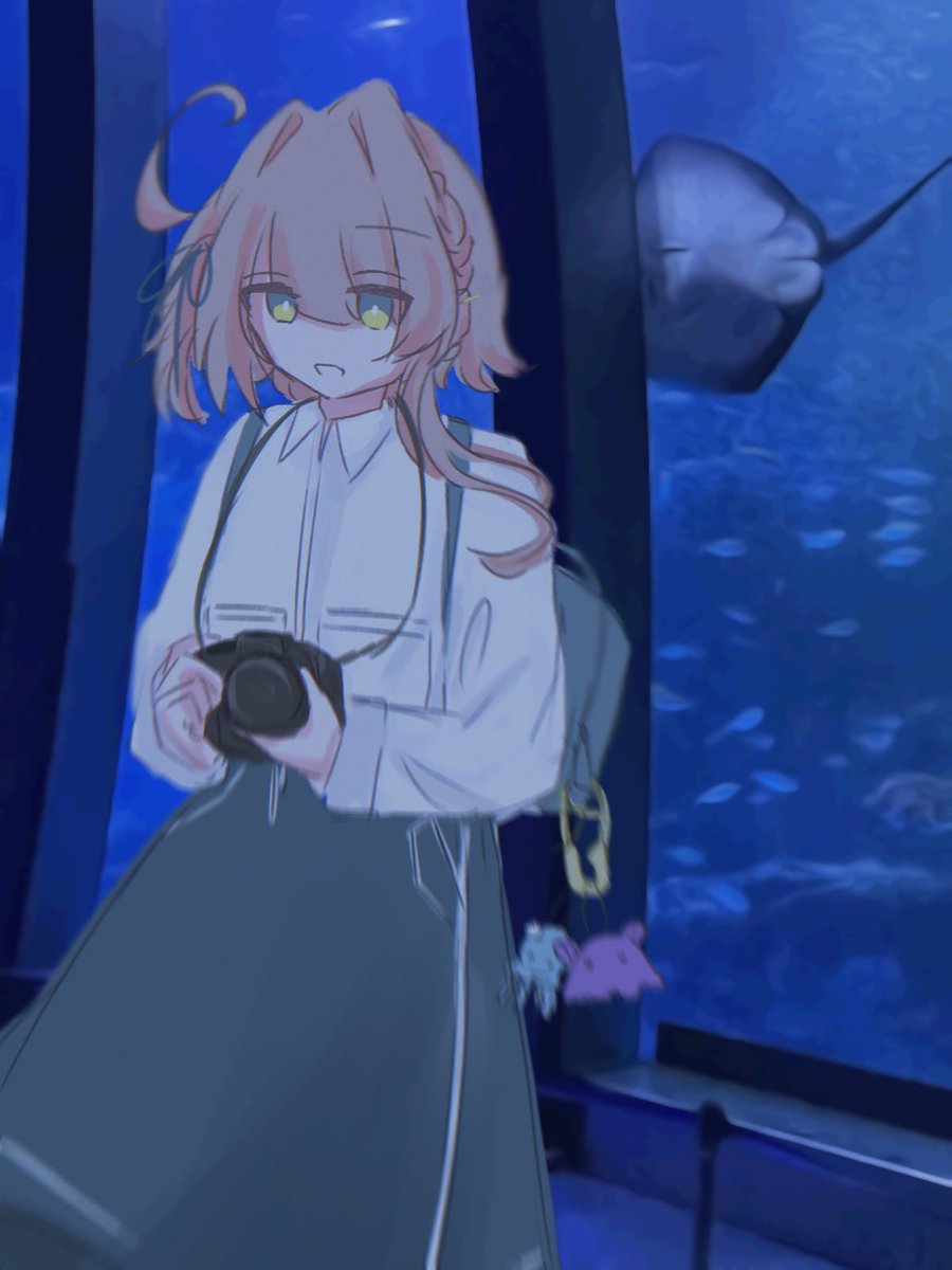 AkagiTake_'s tweet image. 水族館コーデ