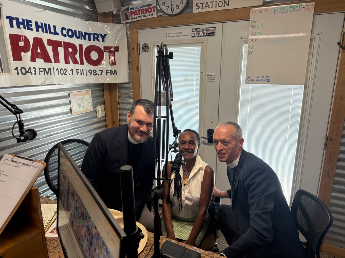 The_ADLW's tweet image. Bishop Julian Dobbs and Bishop-elect Marc Steele were interviewed by a local radio station and offered the hope of Christ: “It’s natural to ask, ‘What now?’ But let me say: This is not the end. There is rebuilding ahead. There is healing ahead. And there is hope ahead.”
