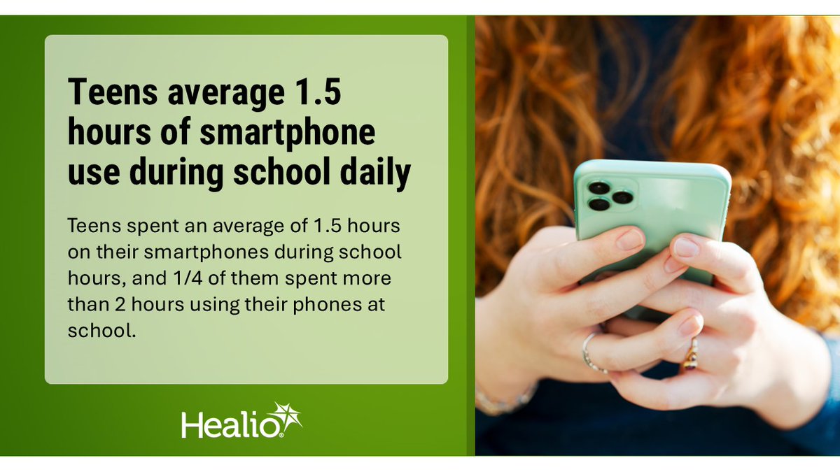 IDinChildren's tweet image. 📱 According to a study, students averaged almost 6 hours of screen time on weekdays - one-quarter of which were during school hours.
healio.com/news/pediatric…
#screentime #adolescentmedicine