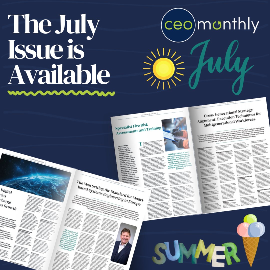 The July 2025 issue of CEO Monthly is now available! 🌞

We are pleased to bring a selection of news, features, and success stories to our readers around the world. 

Read the latest issue here. 👉 zurl.co/hMD8V

#CEOMonthly #July #Issue