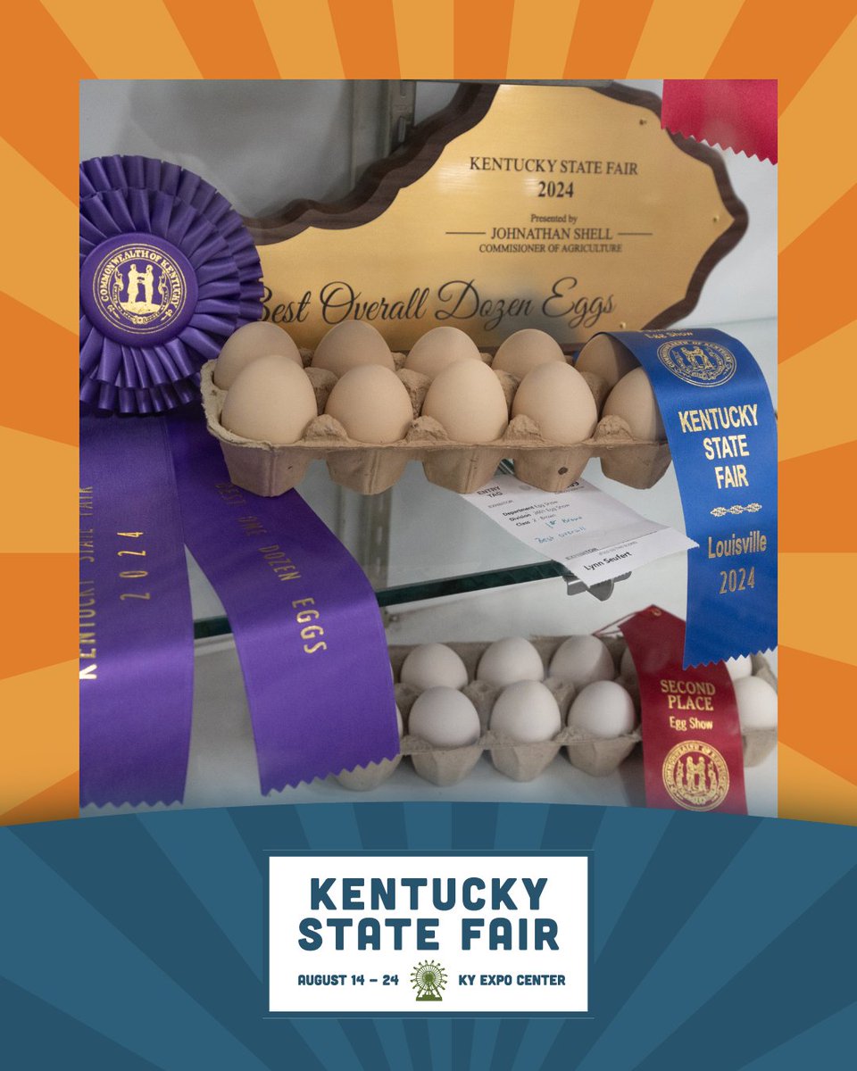 kystatefair's tweet image. The most egg-celent of entries at the fair are due TODAY! Be sure to submit your entry today to avoid a late fee. go.kyvenues.com/437QOPT