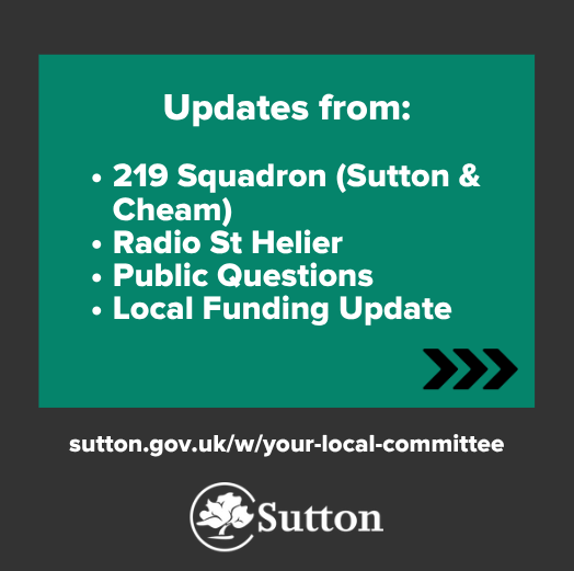 SuttonCouncil's tweet image. Hackbridge, St Helier & The Wrythe Local Committee Meeting
Find out about local opportunities, activities and services in your ward.
Find out more: sutton.gov.uk/w/your-local-c…