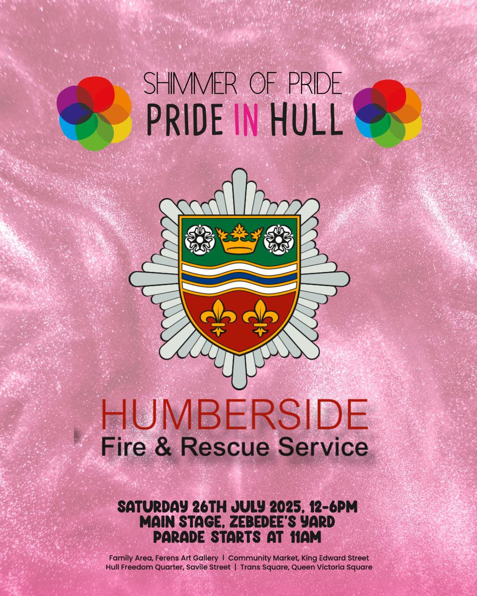 prideinhull's tweet image. 🏳️🌈 Huge shoutout to our Pride partner, @HumbersideFire! 🚒✨ They're committed to safety & inclusivity for the LGBTQIA+ community. Join us at Pride in Hull! 🌈
Get involved: #Volunteer #Donate #Sponsor
👉 bit.ly/3Wt2Y45
