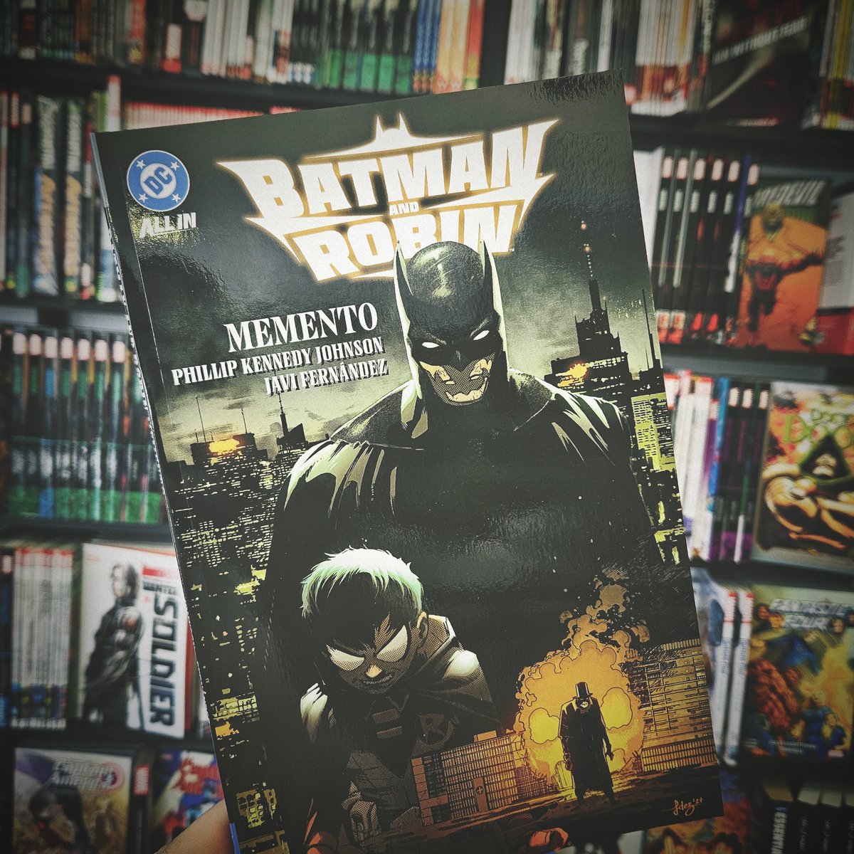 Batman &amp; Robin Vol.1 'Memento' by Phillip Kennedy Johnson &amp; Javier Fernandez is out now.

The powerhouse team introduce a new chilling &amp; mystifying villain to the Batman mythos in Batman and Robin: Memento, Part One, collecting BATMAN AND ROBIN #14-19!
