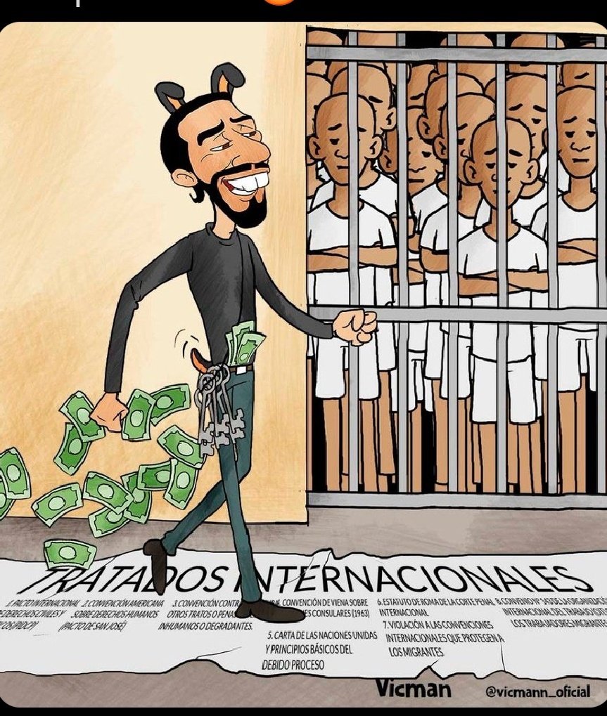 No más secuestros ni humillación. Los migrantes venezolanos con dignidad buscan su libertad y no una prisión. #bukeleSecuestradorYCobarde
#CHCH