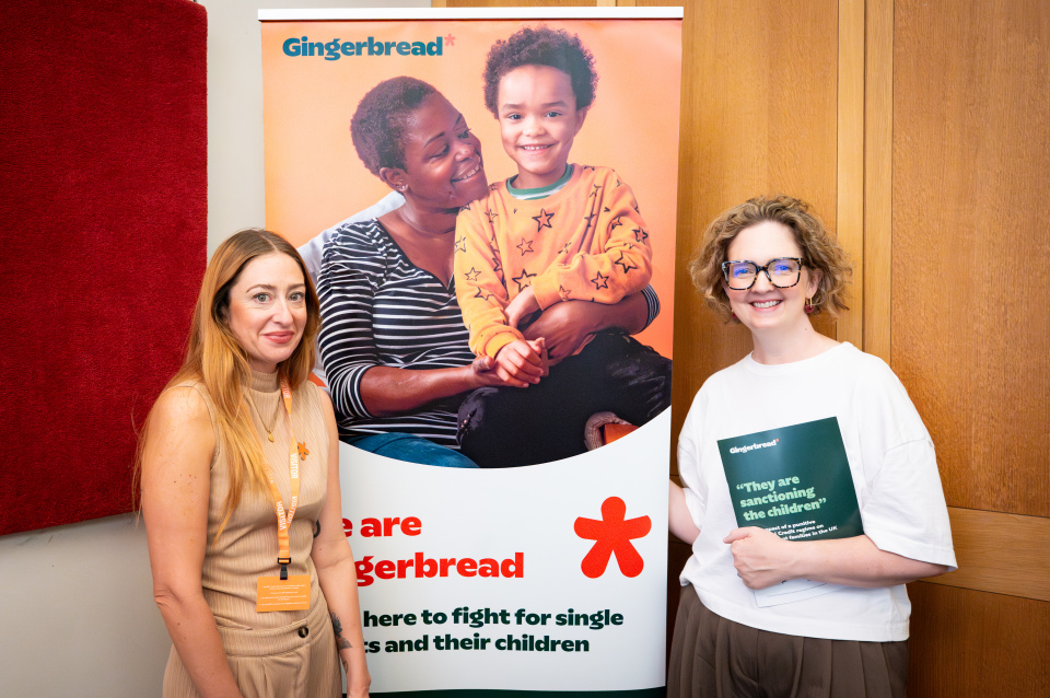 Gingerbread's tweet image. Yesterday we held our #SupportNotPunish event in Parliament, sharing powerful stories from single parents.
The message was clear, Universal Credit needs urgent reform.
Thank you to all the MPs who listened.
Read more: orlo.uk/VMQp4