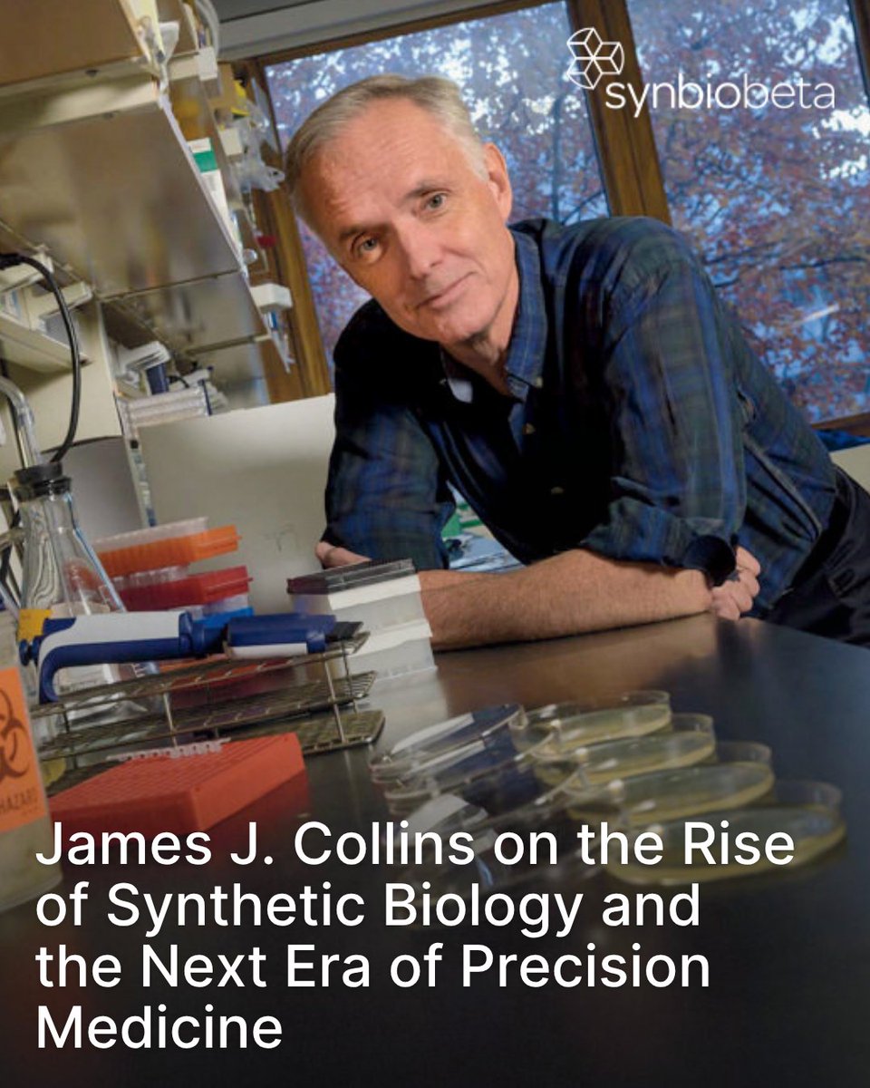 SynBioBeta's tweet image. What does the evolution of synthetic biology reveal about the intersection of technology and human health? In this in-depth interview, James J. Collins, one of the founding figures of synthetic biology, offers a compelling look at how engineering biology is opening new frontiers…