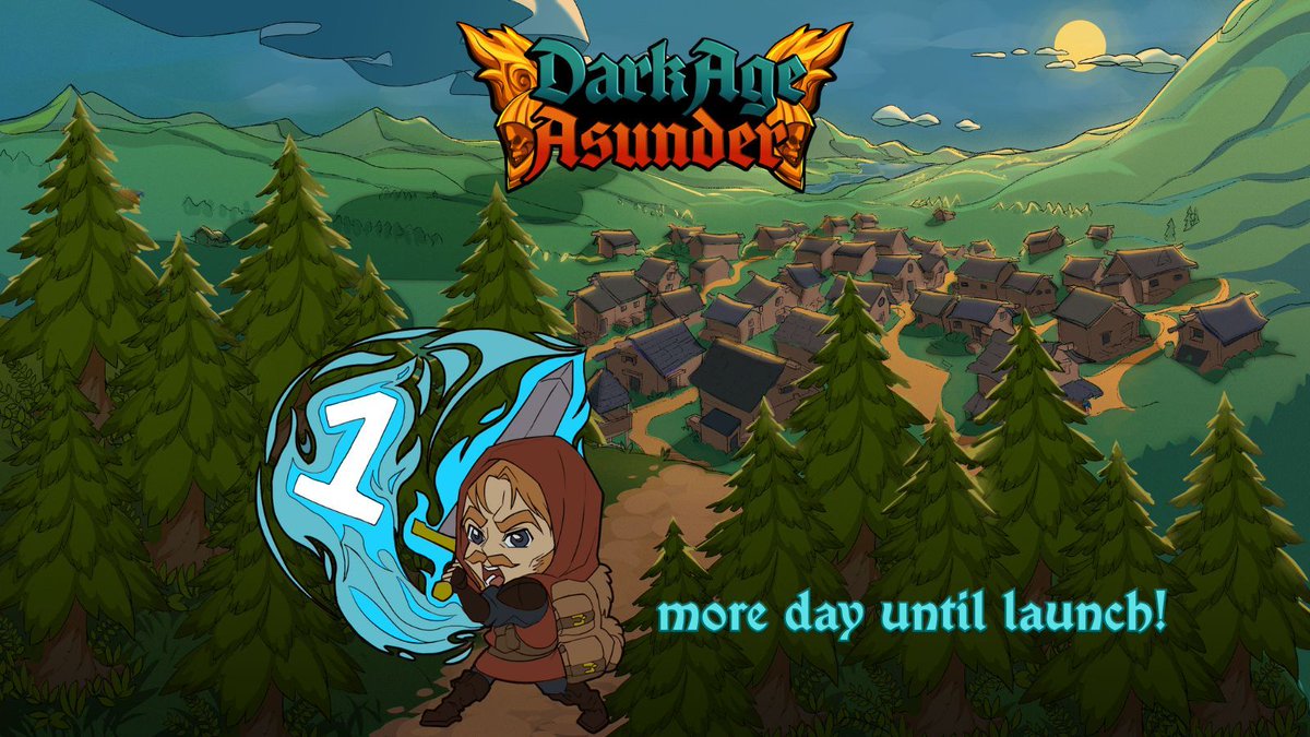 PlutoniumPow's tweet image. Karle is PUMPED!!! One more day till Dark Age Asunder launches on Steam.
If you haven't yet, Wishlist it now on Steam!