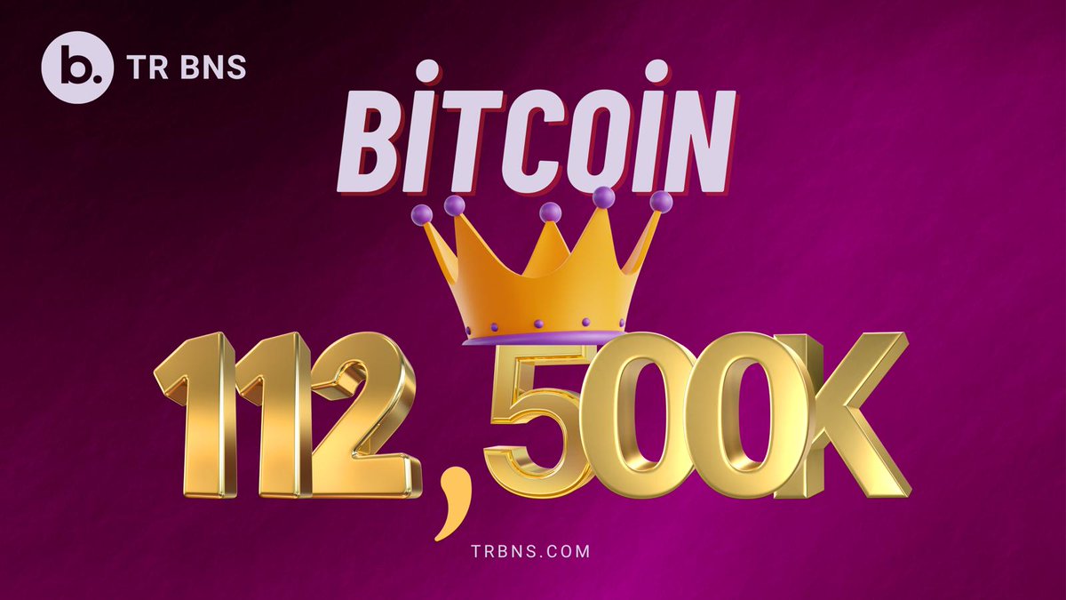 🚀 TARİH YAZILIYOR! 🚀

💰 Bitcoin (BTC) yeni bir tüm zamanların en yüksek seviyesine ulaştı:
🔺 112.500 $

Kripto tarihine tanıklık ediyoruz.
Piyasalarda rüzgâr tersine döndü ve lider coin rekorlarla yoluna devam ediyor! 🔥

#Bitcoin #ATH #KriptoPara #BTC