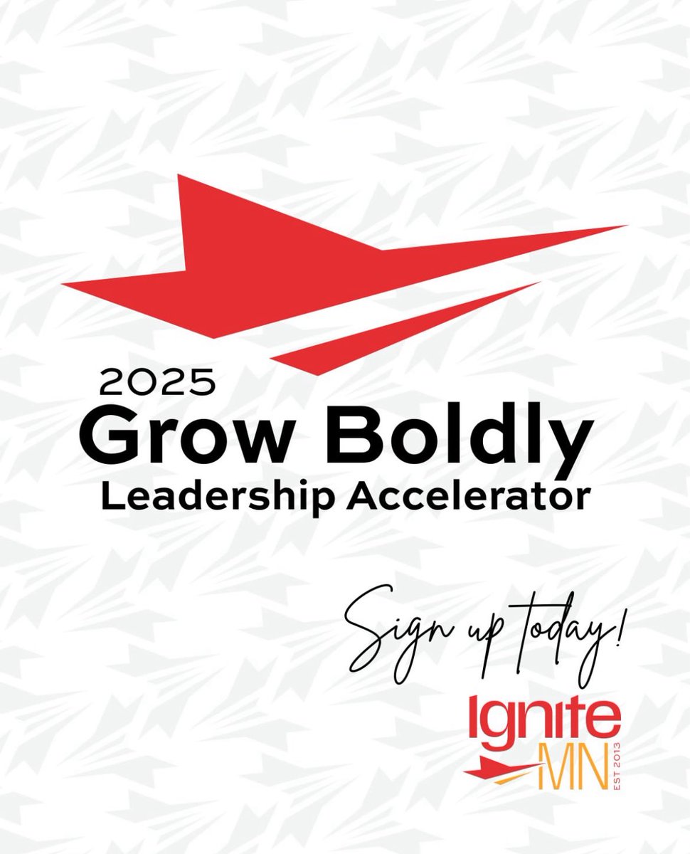 Businesses in #GoodhueCounty: 

In our Grow Boldly Leadership Accelerator, you get 10 weeks of guided strategy, support, and up to $5K in technical assistance. 

Space is limited… 
Get on the waiting list, today! 

bit.ly/GrowBoldlyLead…

#RedWingMN #CannonFallsMN #IgniteMN