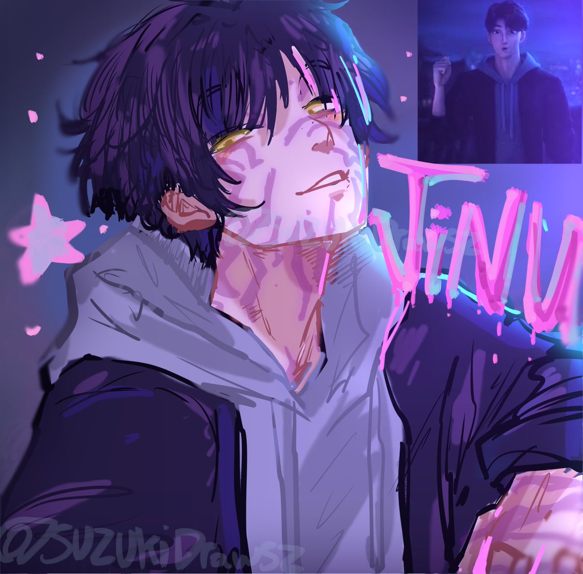 SuzuisF's tweet image. jinu #KPOPDEMONHUNTERS #kpop #kpopdemonhuntersfanart #jinu