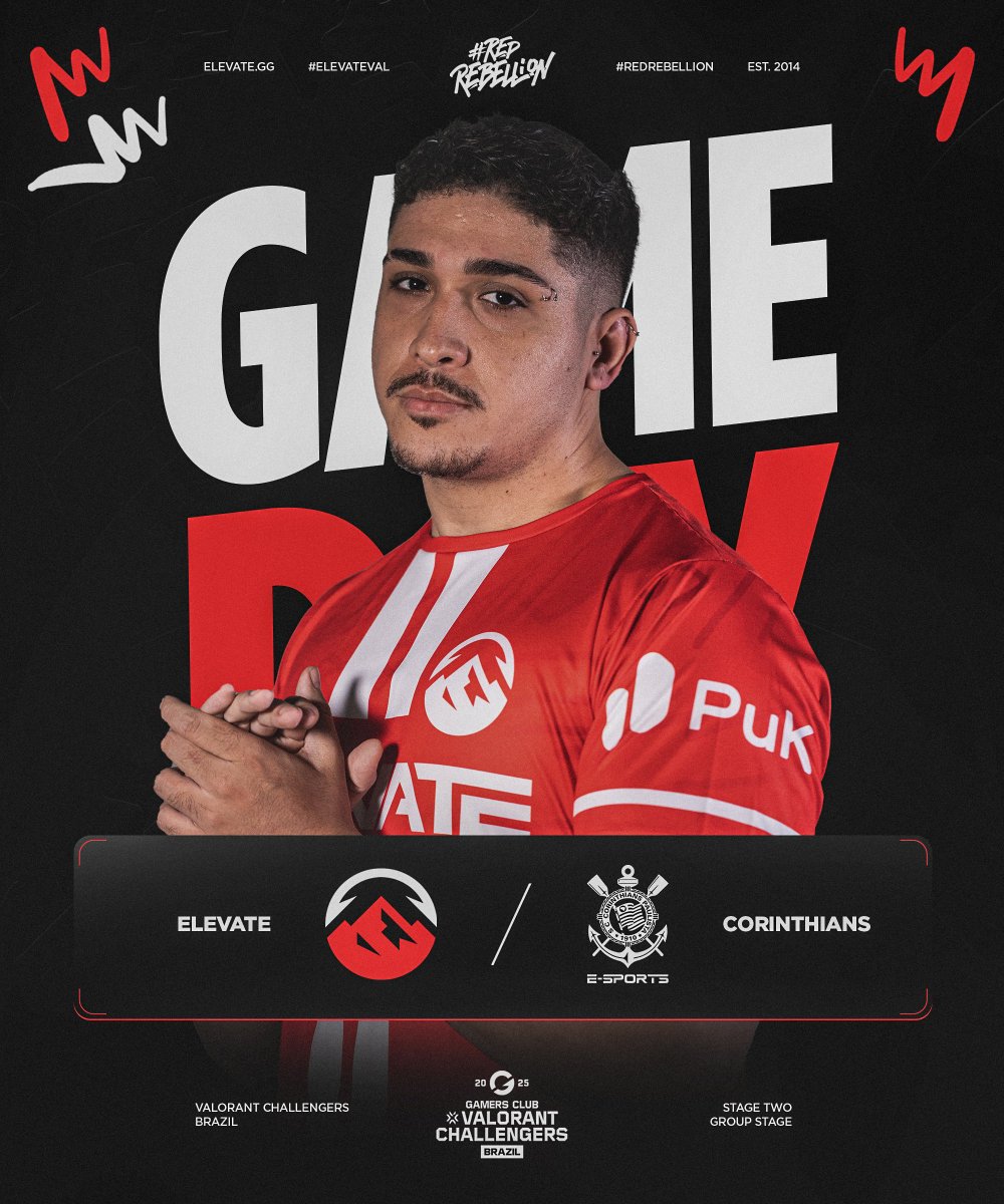 Vamos para o tudo ou nada. Só a vitória nos interessa.

🆚 Corinthians Esports
⏰ Hoje às 17h
📺 <a href="/jedaizera/">Jedai</a> 

#ElevateVAL | #RedRebellion
