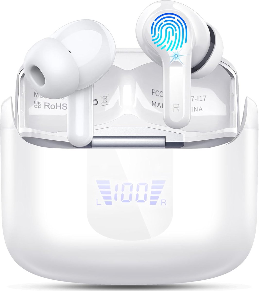 AmazonDealWin's tweet photo. PRIME DAY DEAL 88% OFF!!! Wireless Earbuds, 2025 Bluetooth 5.4 Headphones NEW Ear Buds 40H Bass Stereo in-Ear Earphones ENC Noise Cancelling Earbuds with 4 HD Mic, USB-C LED Display IP7 Waterproof Sport Headset for Android iOS

https://t.co/96UScXqpYF

BrandOrdtop
ColorWhite
Ear PlacementIn Ear
Form FactorIn Ear
Model NameI13
About this item
2025 Bluetooth 5.4 Chip with 0.1s Low Latency - Seamless Connectivity: Adopting advanced Bluetooth 5.4, wireless earbud support HSP HFP A2DP AVRCP, which offer you an unparalleled audio experience with faster transmission speed, stronger connection stability, and longer range of bluetooth. Taken from the charging case, bluetooth headphones will be paired with each other automatically, and just hitting on bluetooth list i13 on your device to connect. In a matter of seconds, you are in euphonic music world.
Stereo Deep Bass and Clear Call Experience: Wireless headphones adopt with DSR lossless HD rendering technology and equip with premium 13mm dynamic driver-the drive area is 4 times than the normal drive area, making the bass punchier and midrange full and textured, treble crystal crisp. Large chamber acoustic design well balances the internal and external air pressure to avoid sound loss, bluetooth ear buds wireless are combined ENC noise cancelling mic ensuring you can be heard clearly even in noisy environment.
Dual LED Power Display and Upgraded 40H Playback: Dual LED power display on the case can help check the charging status of wireless earphones and charging case. Ear buds wireless bluetooth can get 8 hours play back from a single charge. Lightweight charging case supports 4 times of recharging for bluetooth earphones, gives up to 40 hours continuous music time. The Type-C charging port can provide faster and safer charging. Take it to travel with you, you can enjoy long-lasting music every day.
Ultralightweight and Comfort Fit: The pocket-sized charging case does not take up any space to carry, and you will not have any stress on wearing Sports earbuds. Earbuds wireless headphones are designed to fit the contours of the human ear with a curved structure that is same to the shape of the ear canal, making them comfortable to wear and not falling out when running, gym. Headphones bluetooth use IP7 nano-coating technology, which can protect internal components from liquids and ensure a longer life.
Smart Touch Control and Wide Compatibility: Features with touch control sensors, headphones wireless bluetooth allows you to conveniently power on/off, play/pause, skip songs, answer/hang up, adjust volume, activate Siri and access other functions at the touch of a button. Free your hands completely when you’re busy doing exercise, driving or running. Earphones Wireless bluetooth are Compatible with most Bluetooth-enabled devices including ios or Android smartphones, TV, computer, Laptop etc,.

https://t.co/96UScXqpYF