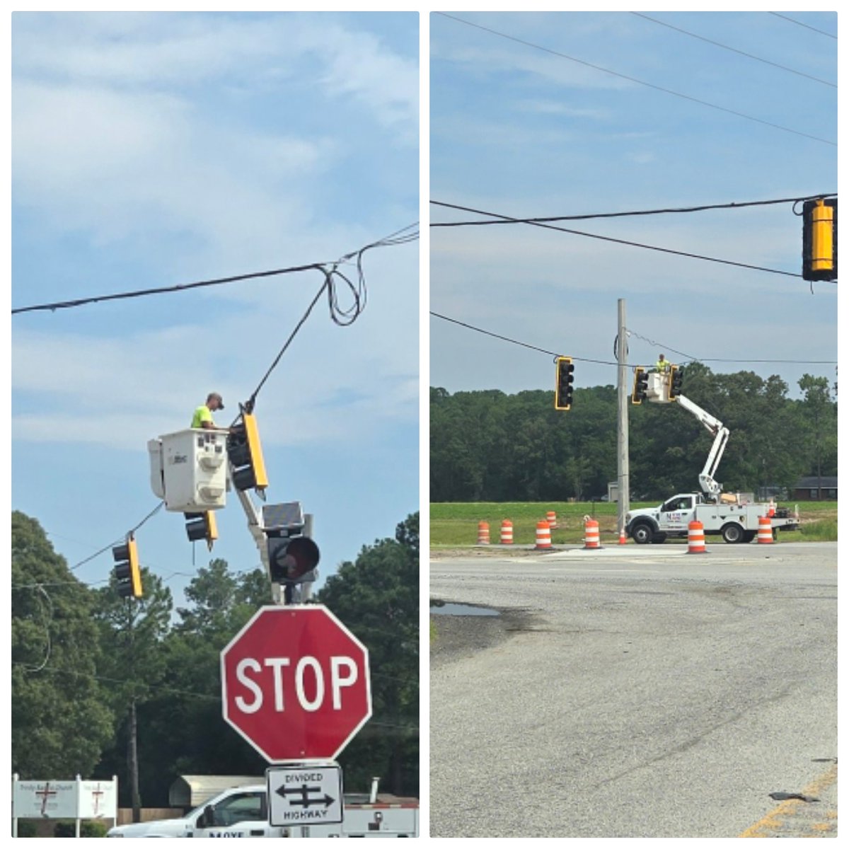 EffinghamEMA's tweet image. Traffic lights are being installed at the intersection of Hwy 21 and McCall Rd in Springfield. Watch for signs and updates as the new signals come online.
#effinghamcountyga #springfieldga #newtrafficlights