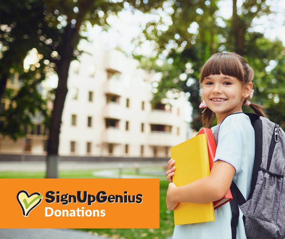 🎒 Help classrooms shine this school year!

Use SignUpGenius Donations to launch back-to-school fundraisers in minutes—no fees, no hassle. 💛

🔗 donations.signupgenius.com
#BackToSchoolGiving #SupportOurSchools #GiveBack #SignUpGeniusDonations