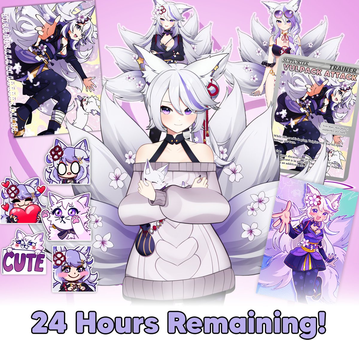 RaechitMerch (@raechitmerch) on Twitter photo IT'S THE FINAL COUNTDOWN! 🎺
In 24 hours, our collection with <a href="/VULPlXIE/">Vulpixie⛩️🦊</a> will close its preorders. This is a reminder that it's the last chance to grab the acrylic standees, sticker notebook, and collectable card!
raechitmerch.com/collections/vu… IT'S THE FINAL COUNTDOWN! 🎺
In 24 hours, our collection with <a href="/VULPlXIE/">Vulpixie⛩️🦊</a> will close its preorders. This is a reminder that it's the last chance to grab the acrylic standees, sticker notebook, and collectable card!
raechitmerch.com/collections/vu…