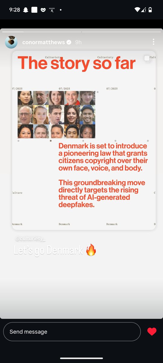 Yess, brilliantly done👌#Denmark🇩🇰 sets the precedent on countering of, and zero tolerance for deepfakes
⚖️🚨🔥

#EndDeepfakes