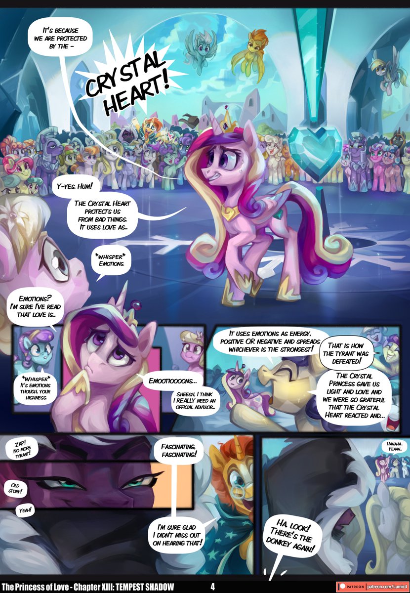 The Princess of Love Chapter 13: Tempest Shadow
Page 4 by <a href="/feelinnglad/">101</a> &amp; myself

It's the second of the three remaining bonus chapters. More info on DeviantArt.

This chapter was supposed to launch the following arc of the story, thus why it introduces lot of set up.