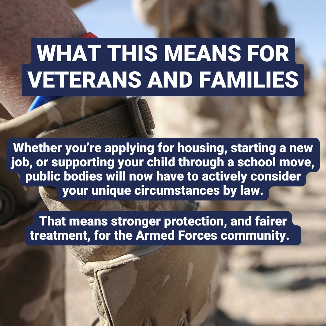 The UK Government recently confirmed it will fully enshrine the Armed Forces Covenant in law later this year.  

This is a big step forward and one we’ve long campaigned for, alongside our veterans and supporters. 

But what exactly is the Covenant, and why does this change