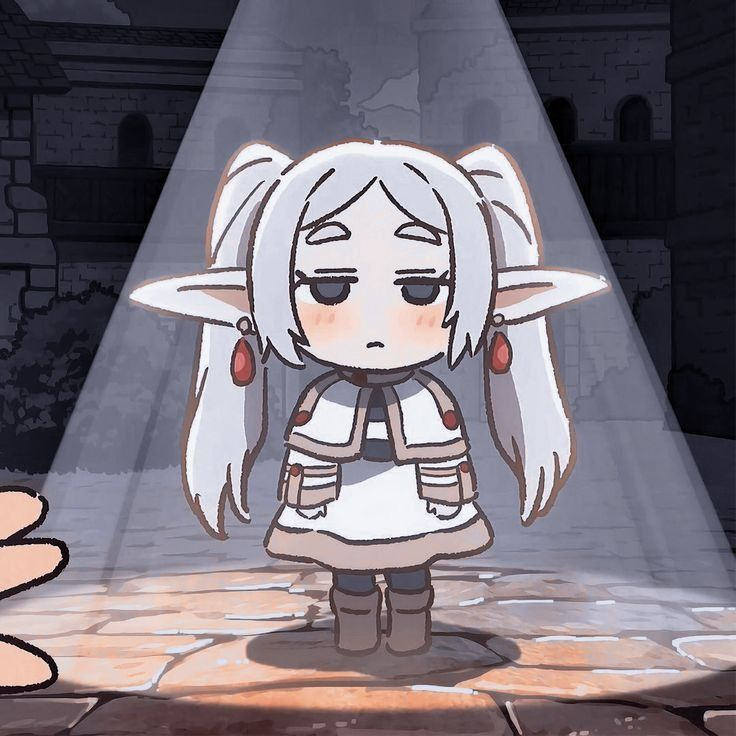 GifsAnime_'s tweet photo. Small Frieren 🤣🤍 https://t.co/5SSC3gBhKG