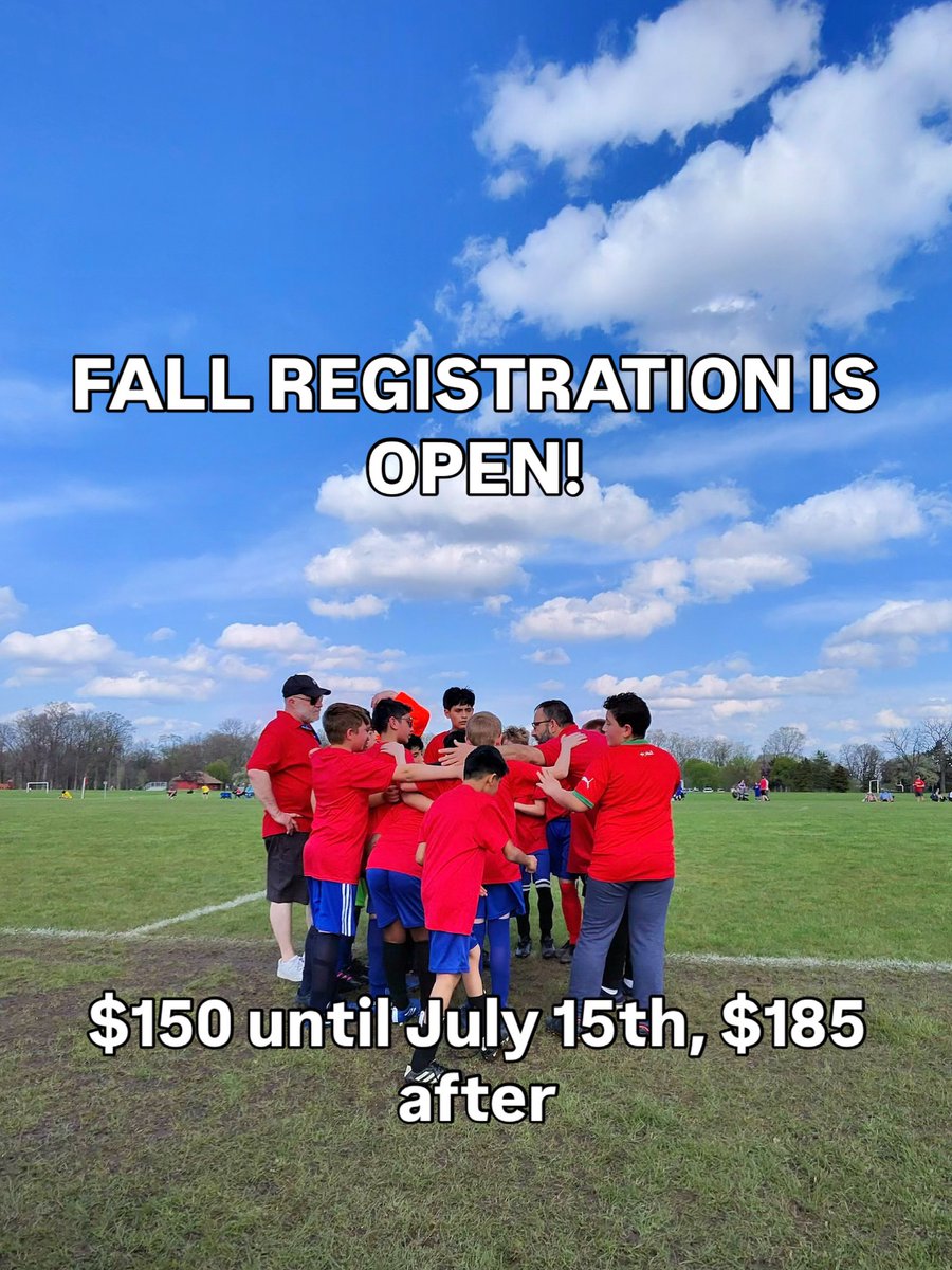 Register now at tysl.info! Get ready for a full full of soccer and fun! #soccer #troy #fallsoccer
