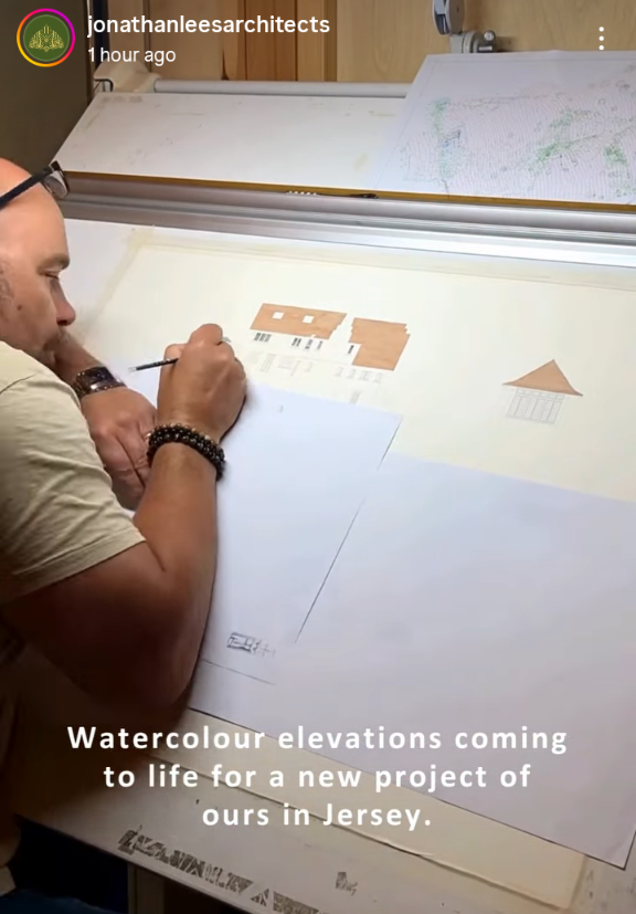 'It doesn't make sense to draw by hand anymore.' - Latest. 

Jonathan Lees architects are worth a follow on Instagram.