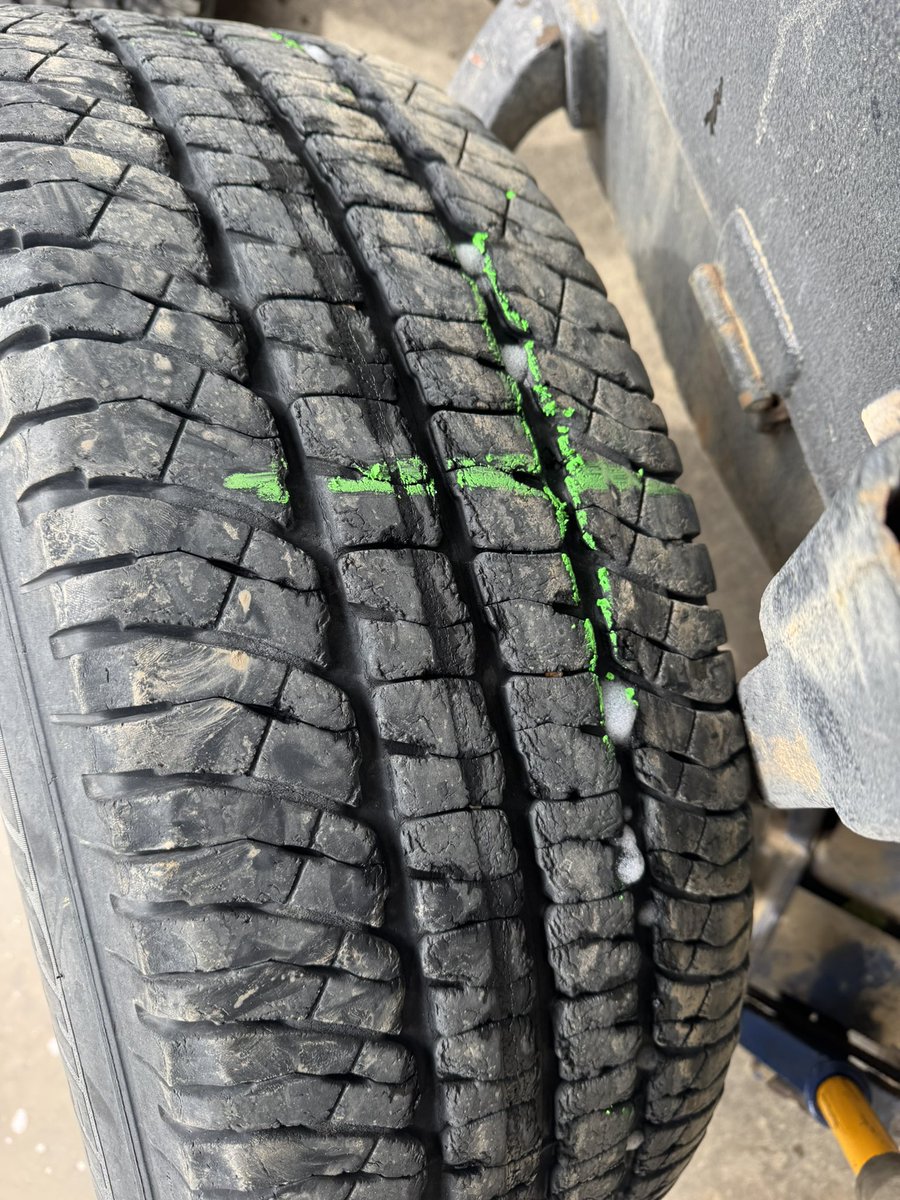 Good ol’ stock tires. 26000km and it’s coming apart.